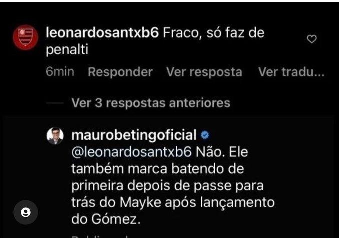 mauro Beting defendeu Raphael Veiga em seu Instagram. Foto: Reprodução/ Instagram