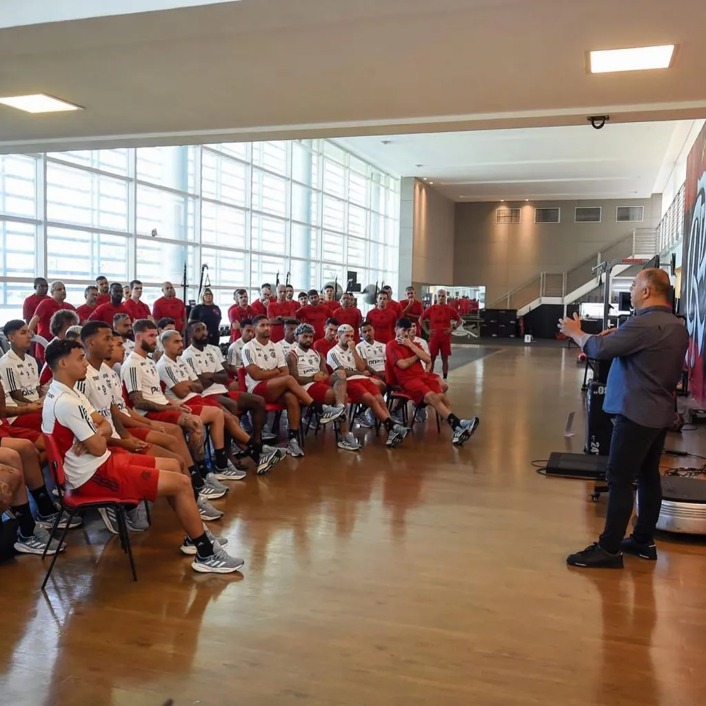 Reapresentação do Flamengo no Ninho do Urubu. Foto: Marcelo Cortes / Flamengo