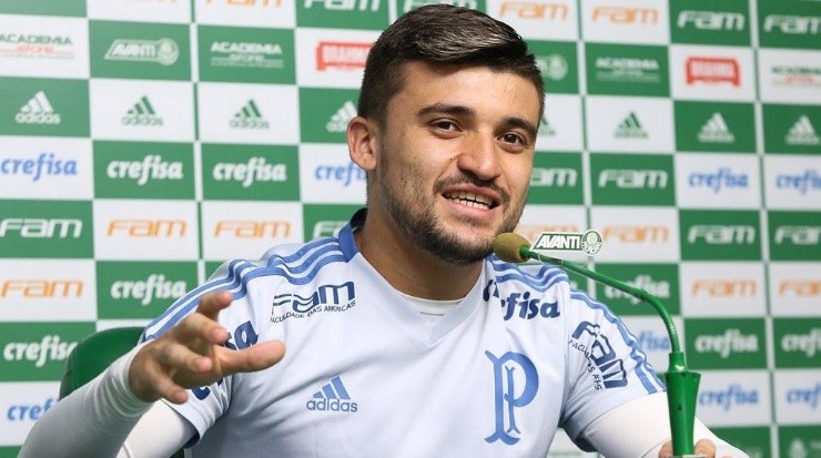 Victor Luis deve deixar o Palmeiras para jogar no Ceará. Foto: César Greco/ Palmeiras