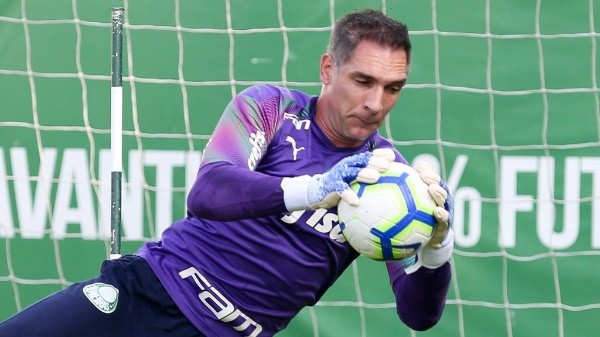 Prass defendeu a camisa do Palmeiras de 2013 a 2019 e conquistou três títulos importantes (Foto:Fabio Menotti)
