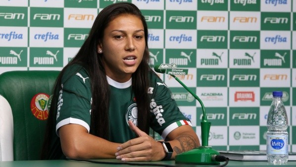Bia Zaneratto está de volta ao Palmeiras (Foto: Fabio Menotti/ Flickr Oficial Sociedade Esportiva Palmeiras/)