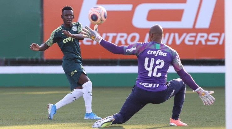 Ivan Angulo não continuará no Palmeiras. Foto: César Greco/ Palmeiras