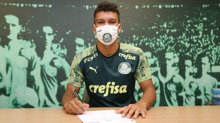Gabriel Veron deve ser o substituto de Rony para encarar o São Paulo. Foto: César Greco/ Palmeiras
