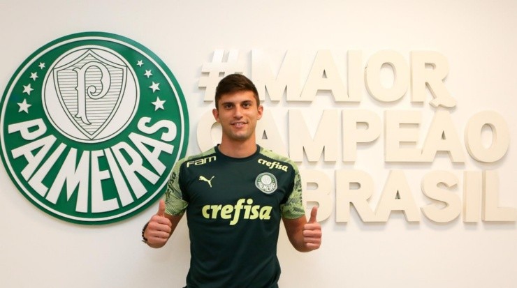 Kuscevic pode deixar o Palmeiras para jogar no Sassuolo. Foto: César Greco/ Palmeiras