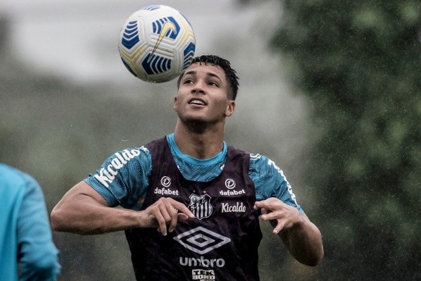 Foto: Ivan Storti/Santos FC – Marcos Leonardo tem sido a sensação do Santos nas rodadas finais do Brasileiro, com gols nos últimos 3 jogos