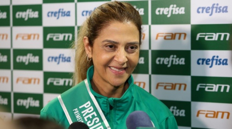 Leila Pereira ainda sonha com Pedro no Palmeiras. Foto: César Greco/ Palmeiras