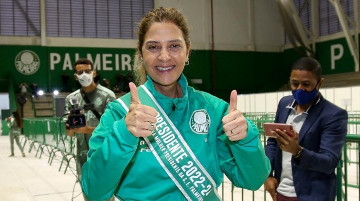 Leila Pereira trará reforços para o Palmeiras, segundo Galiotte. Foto: César Greco/ Palmeiras