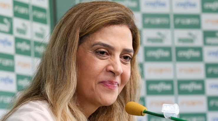 Leila Pereira entrou mais uma vez em rota de colisão com a torcida do Palmeiras. Foto: Fábio Menotti/ Palmeiras