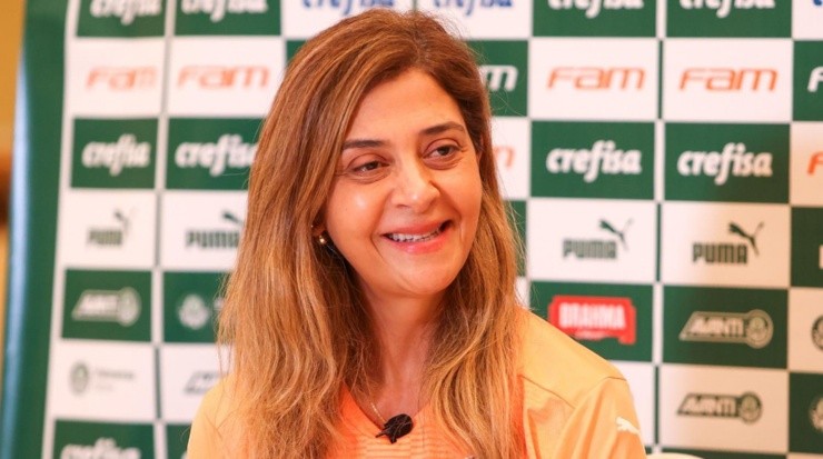 Leila Pereira liberou o gol norte para os sócios torcedores assistirem de graça no telão montado pelo clube. Foto: César Greco/ Palmeiras