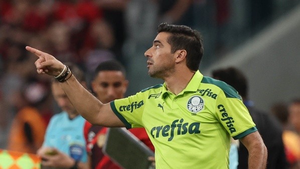 Foto: Cesar Greco – Abel está a um jogo do 4º título à frente do Palmeiras, a Recopa Sul-Americana