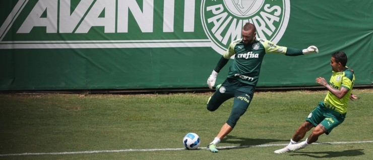 Weverton e Dudu ajudaram Abel a ganhar o Brasileirão. Foto: César Greco/ Palmeiras