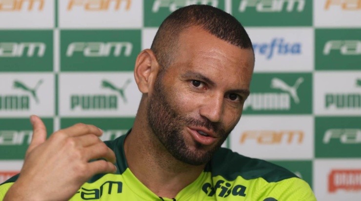 Weverton foi criticado pelo ex-jogador Velloso. Foto: César Greco/ Palmeiras