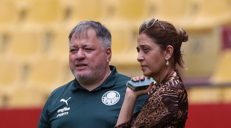 Anderson Barros e Leila Pereira não irão trazer Ferreirinha para o Palmeiras. Foto: César Greco/ Palmeiras