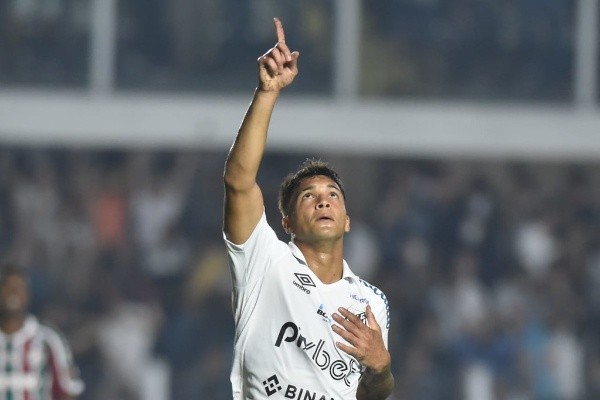 Foto: Ivan Storti/Santos FC – Marcos Leonardo soma 16 gols até aqui na temporada 2022 pelo Santos