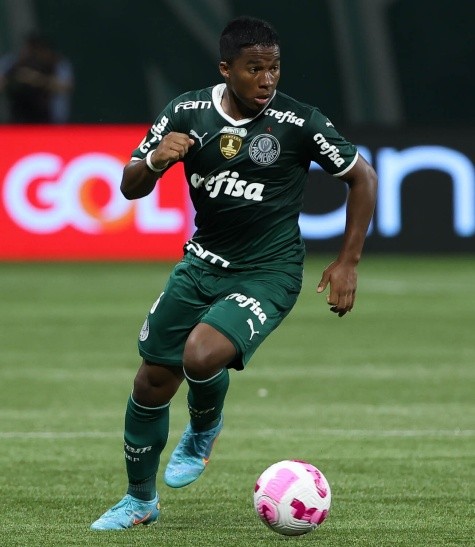 Endrick em ação contra o Coritiba, no Allianz Parque – Foto: Cesar Greco – Sociedade Esportiva Palmeiras