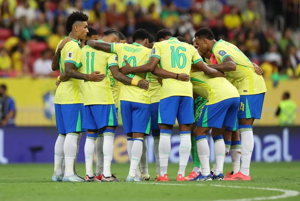 Seleção Brasileira em vitória nas Eliminatórias. 