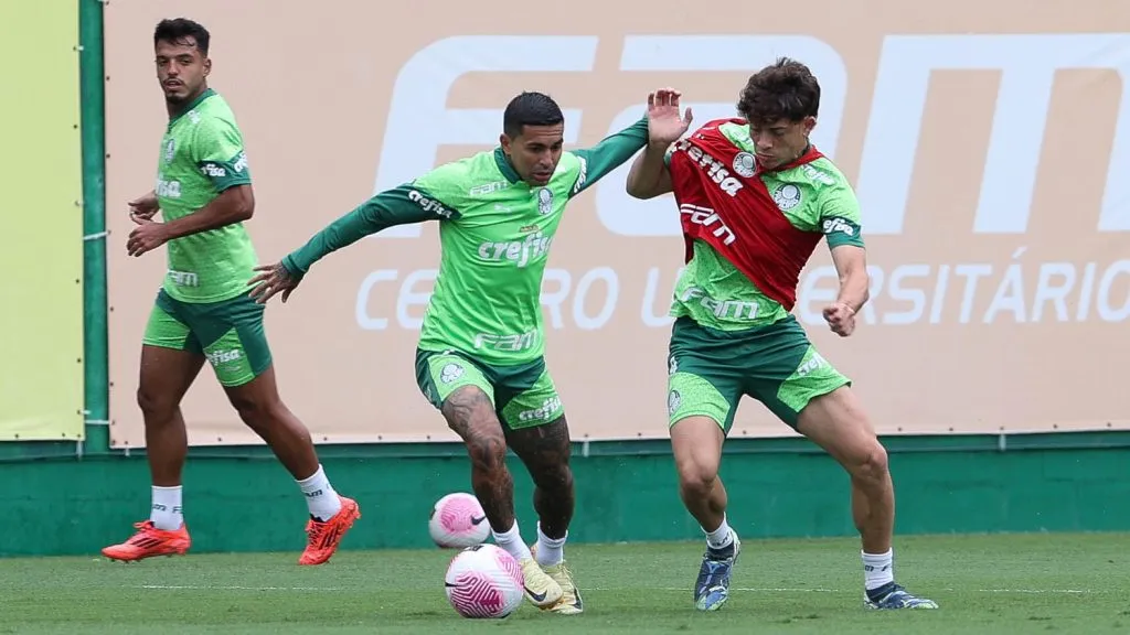 Dudu em treino na Academia de Futebol – (Foto: Cesar Greco/Palmeiras/by Canon)