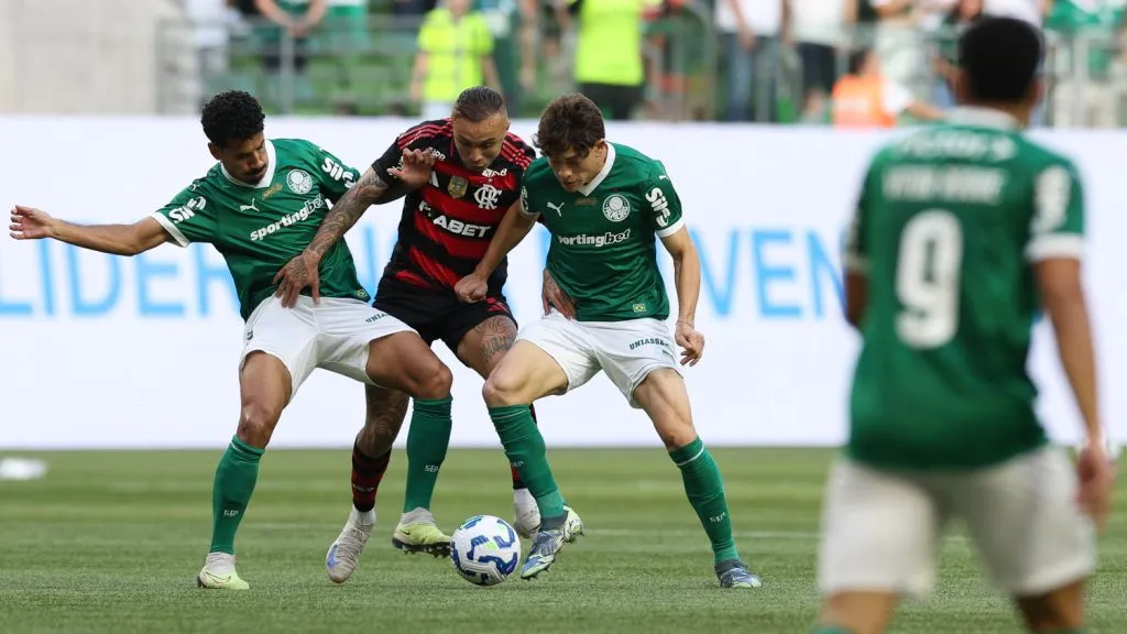 Everton Cebolinha, atacante do Flamengo em partida contra o Palmeiras (Foto: Cesar Greco/Palmeiras)