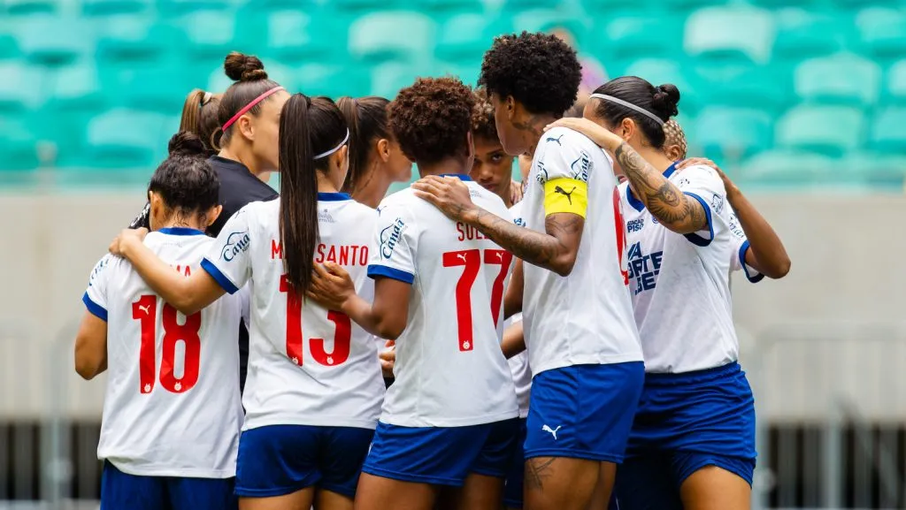 Jogadoras do time feminino do Bahia