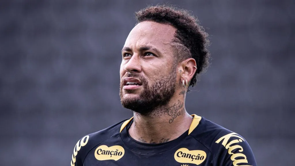 Neymar durante treinamento do Peixe. Foto: Raul Baretta/ Santos FC.