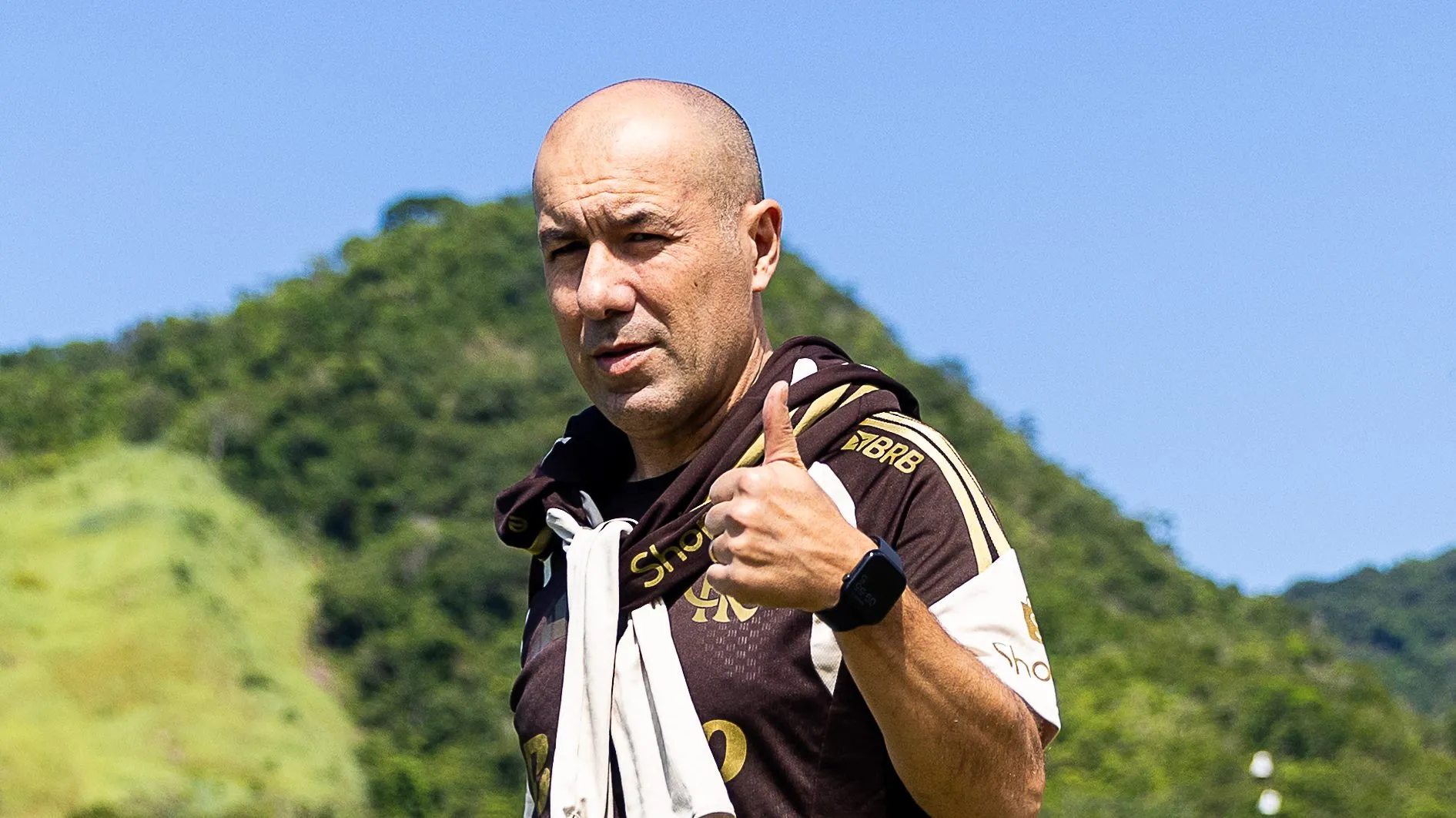 Jardim durante treinamento realizado no Ninho do Urubu – Gilvan de Souza/Flamengo