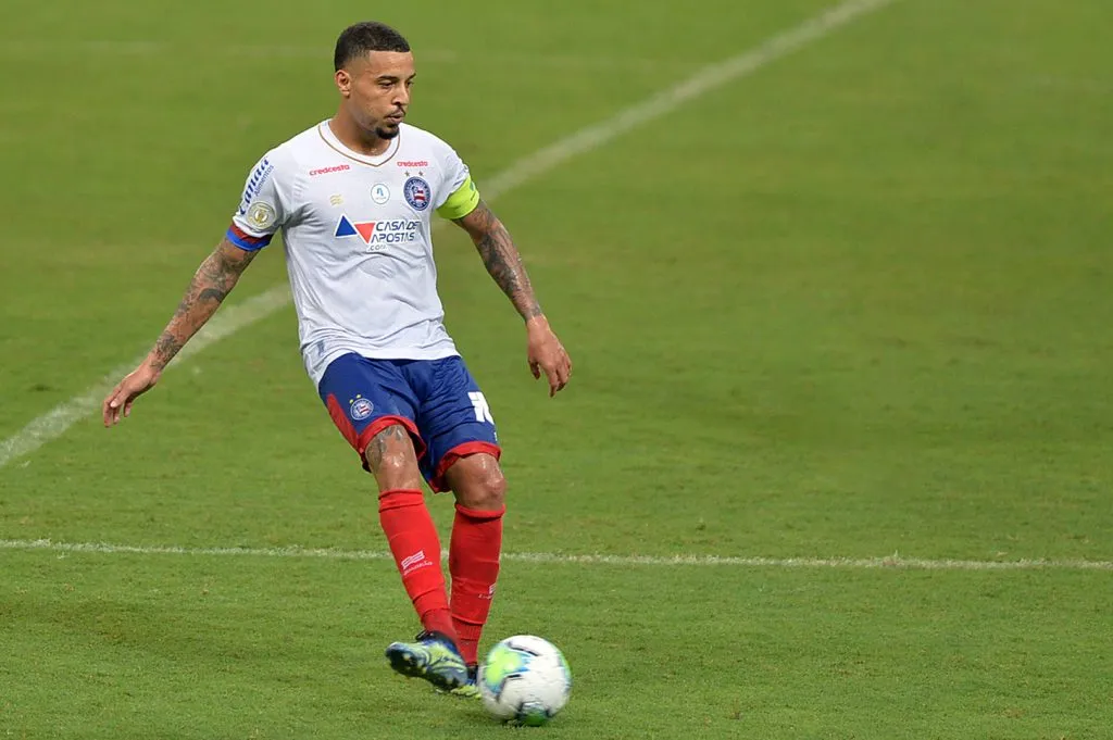 BA – Salvador – 25/02/2021 – BRASILEIRO A 2020, BAHIA X SANTOS – Gregore jogador do Bahia durante partida contra o Santos no estadio Arena Fonte Nova pelo campeonato Brasileiro A 2020. Foto: Walmir Cirne/AGIF
