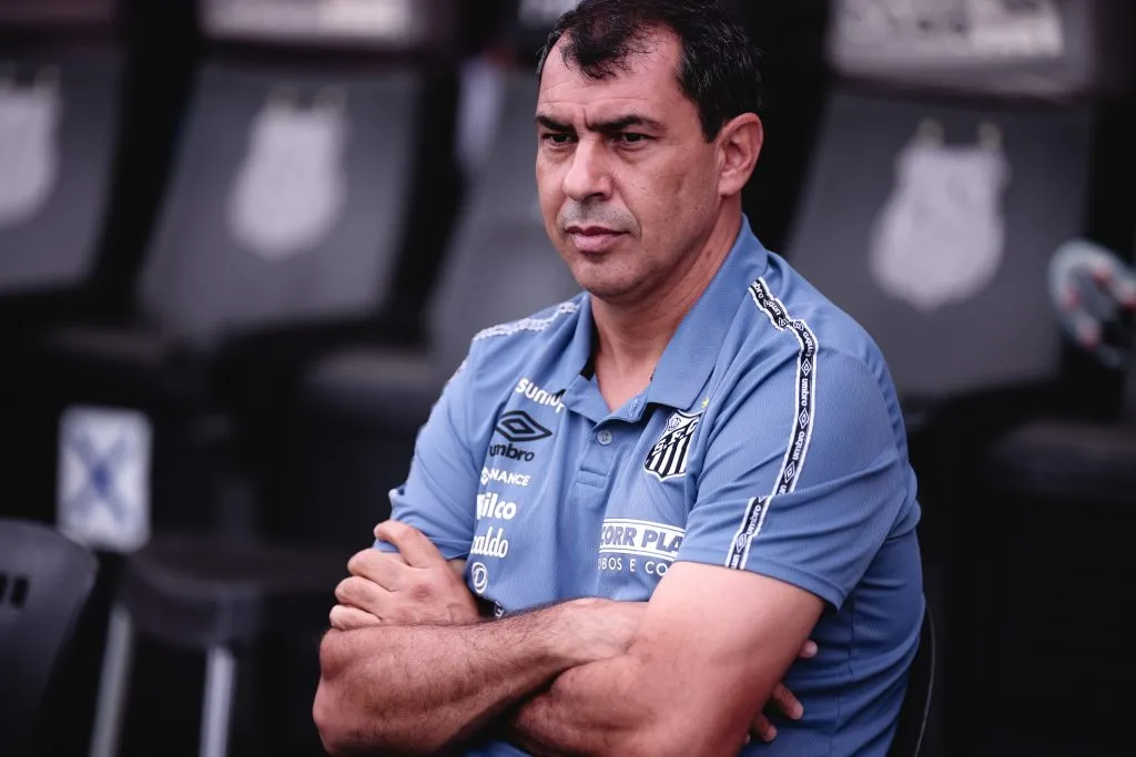 Fabio Carille tecnico do Santos durante partida contra o Ituano no estadio Vila Belmiro pelo campeonato Paulista 2022. Ettore Chiereguini/AGIF