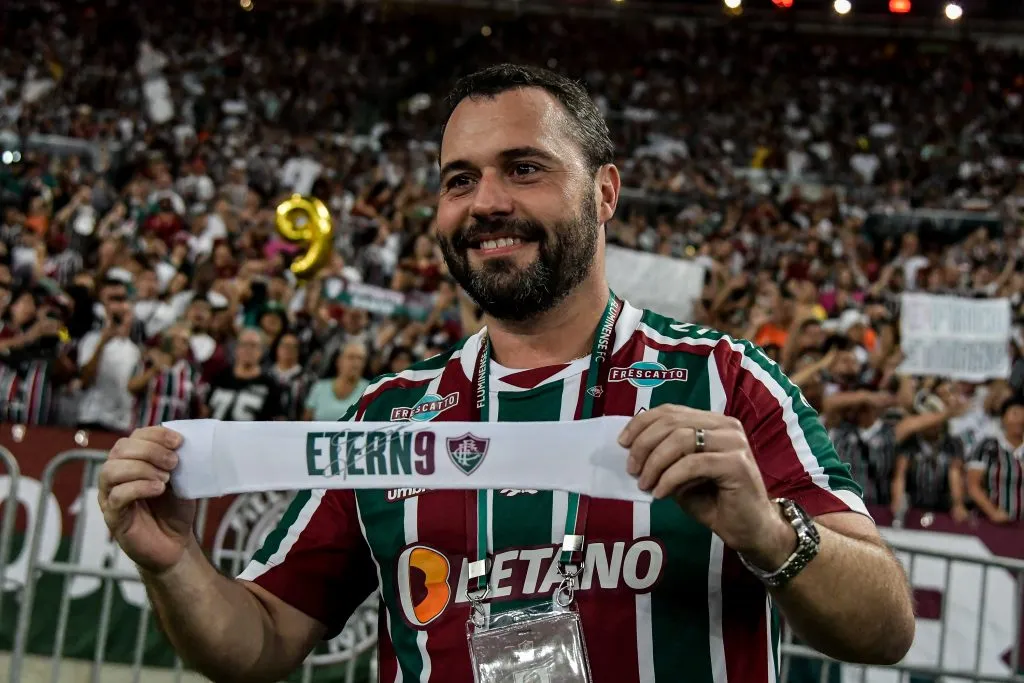 Mario Bittencourt, presidente do Fluminense, durante partida contra o Ceara no estádio Maracanã pelo campeonato Brasileiro A 2022. Foto: Thiago Ribeiro/AGIF