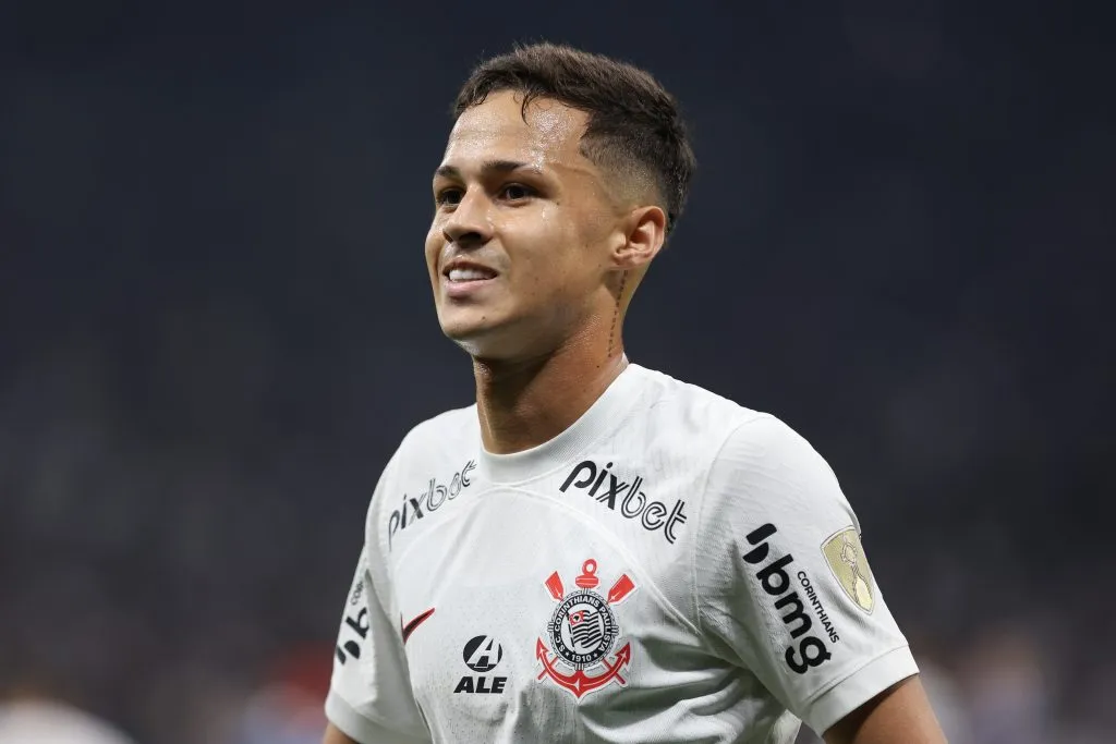SP – SAO PAULO – 28/06/2023 – LIBERTADORES 2023, CORINTHIANS X LIVERPOOL – URU – Matheus Araujo jogador do Corinthians durante partida contra o Liverpool – URU no estadio Arena Corinthians pelo campeonato Libertadores 2023. Foto: Marcello Zambrana/AGIF
