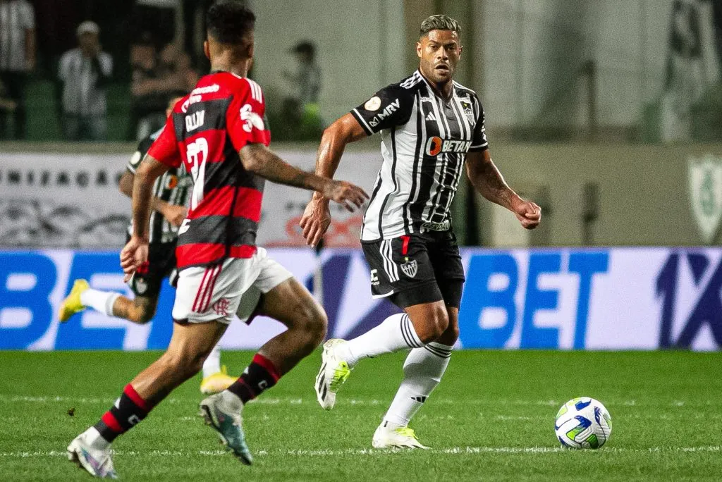 Hulk jogador do Atletico Mineiro  durante partida contra o Flamengo pelo Brasileiro A 2023. Foto: Fernando Moreno/AGIF