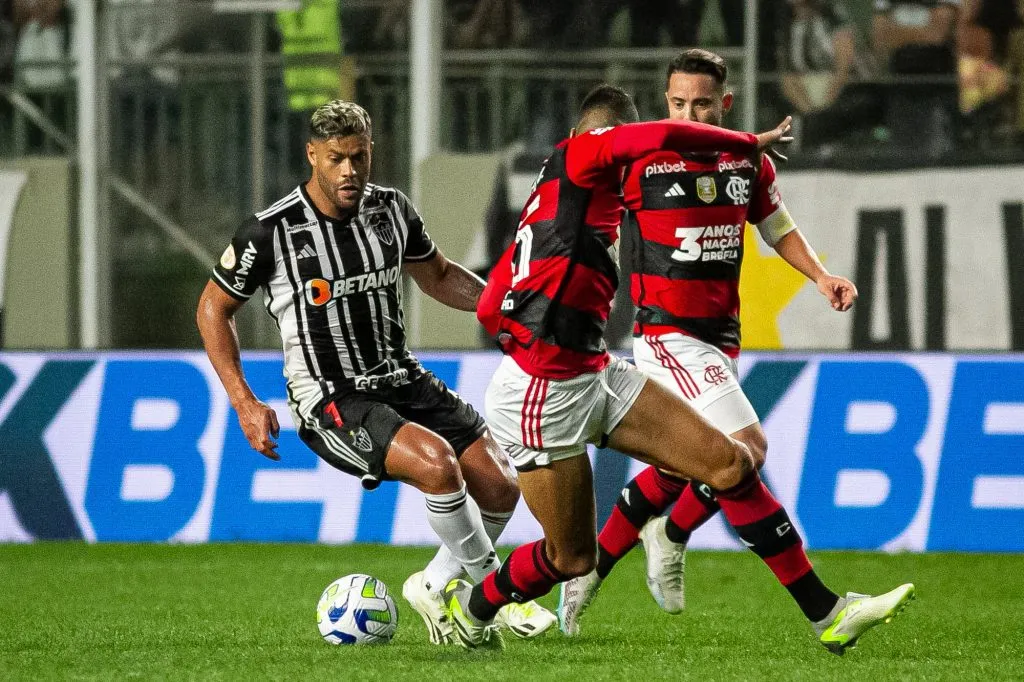 MG – BELO HORIZONTE – 29/07/2023 – BRASILEIRO A 2023, ATLETICO-MG X FLAMENGO – Hulk jogador do Atletico-MG durante partida contra o Flamengo no estadio Independencia pelo campeonato Brasileiro A 2023. Foto: Fernando Moreno/AGIF