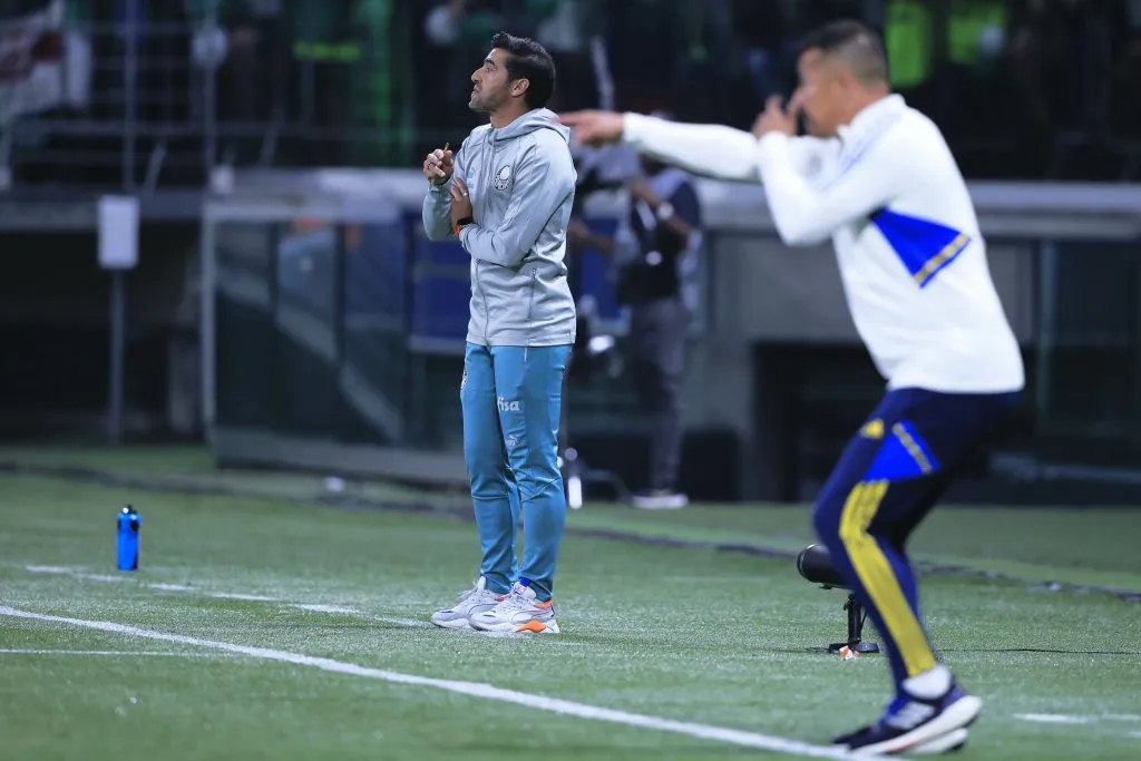 Abel Ferreira, técnico do Palmeiras, durante partida contra o Boca Juniors pela Libertadores 2023. Foto: Ettore Chiereguini/AGIF