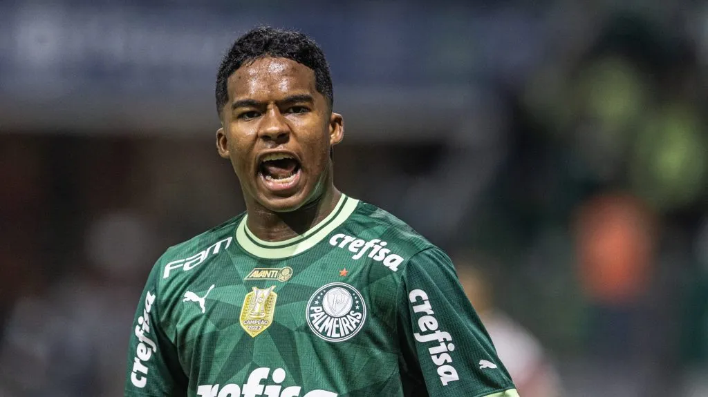 Endrick atuando pelo Palmeiras -Foto: Abner Dourado/AGIF