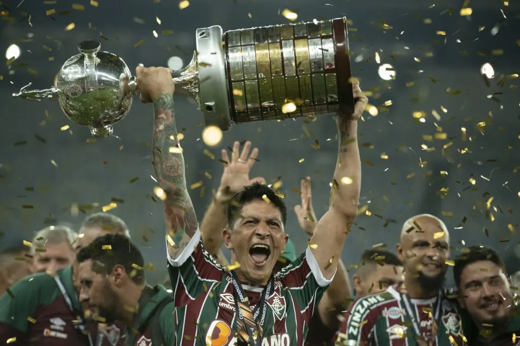 Germán Cano campeão Libertadores. Foto: Jorge Rodrigues/AGIF
