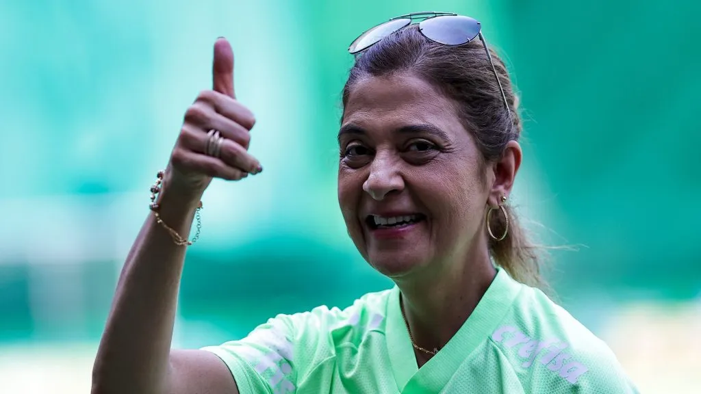 Leila Pereira presidente do Palmeiras no estadio Arena Allianz Parque
