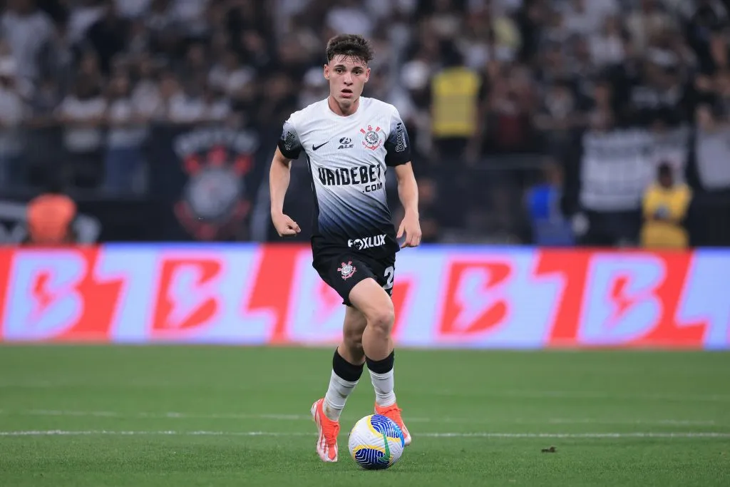 SP – SAO PAULO – 22/05/2024 – COPA DO BRASIL 2024, CORINTHIANS X AMERICA-RN – Breno Bidon jogador do Corinthians durante partida contra o America-RN no estadio Arena Corinthians pelo campeonato Copa Do Brasil 2024. Foto: Ettore Chiereguini/AGIF