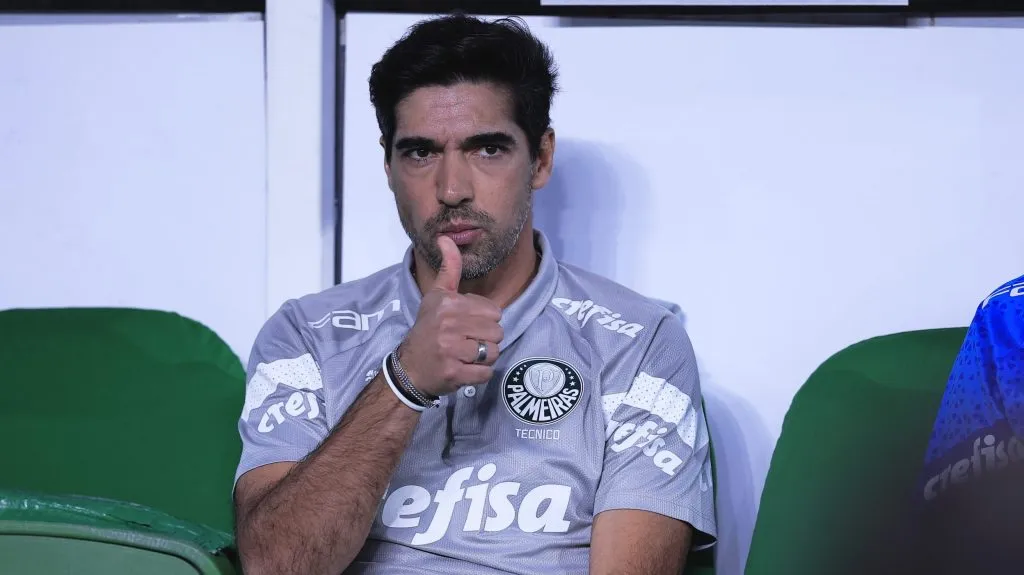 Abel Ferreira tecnico do Palmeiras durante partida contra o Flamengo no estadio Arena Allianz Parque pelo campeonato Copa Do Brasil 2024. Foto: Ettore Chiereguini/AGIF