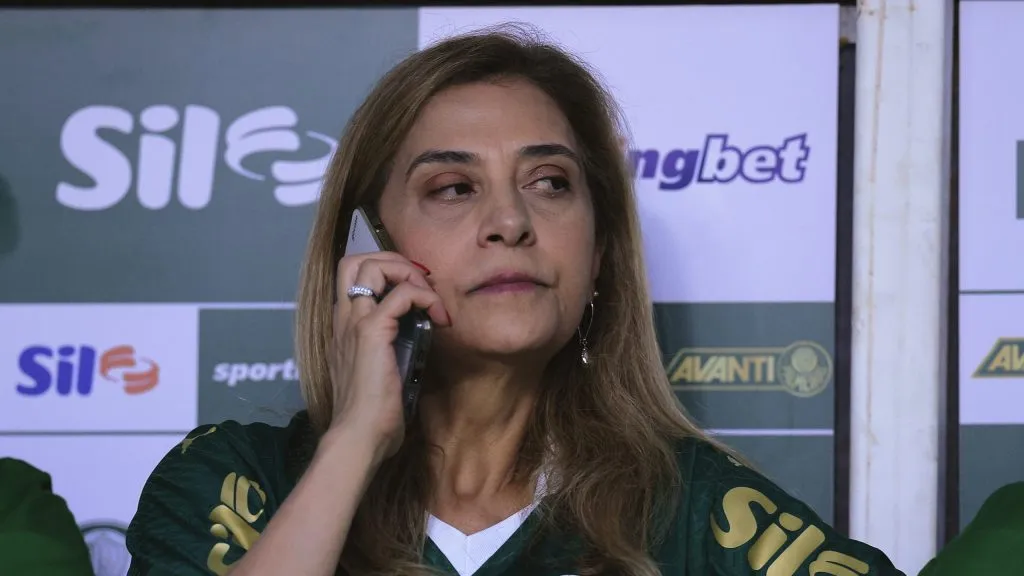 Leila Pereira, presidente do Palmeiras. Foto: Ettore Chiereguini/AGIF