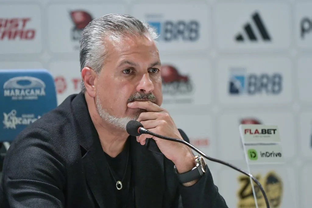 RJ – RIO DE JANEIRO – 30/01/2025 – APRESENTACAO DANILO – Jose Boto dirigente durante sua apresentacao oficial do jogador Danilo do Flamengo em coletiva de imprensa realizada no Maracana.  Foto: Thiago Ribeiro/AGIF