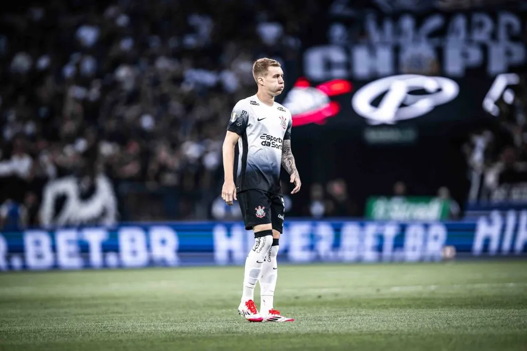 SP – SAO PAULO – 23/02/2025 – PAULISTA 2025, CORINTHIANS X GUARANI – Charles jogador do Corinthians durante partida contra o Guarani no estadio Arena Corinthians pelo campeonato Paulista 2025. Foto: Leonardo Lima/AGIF