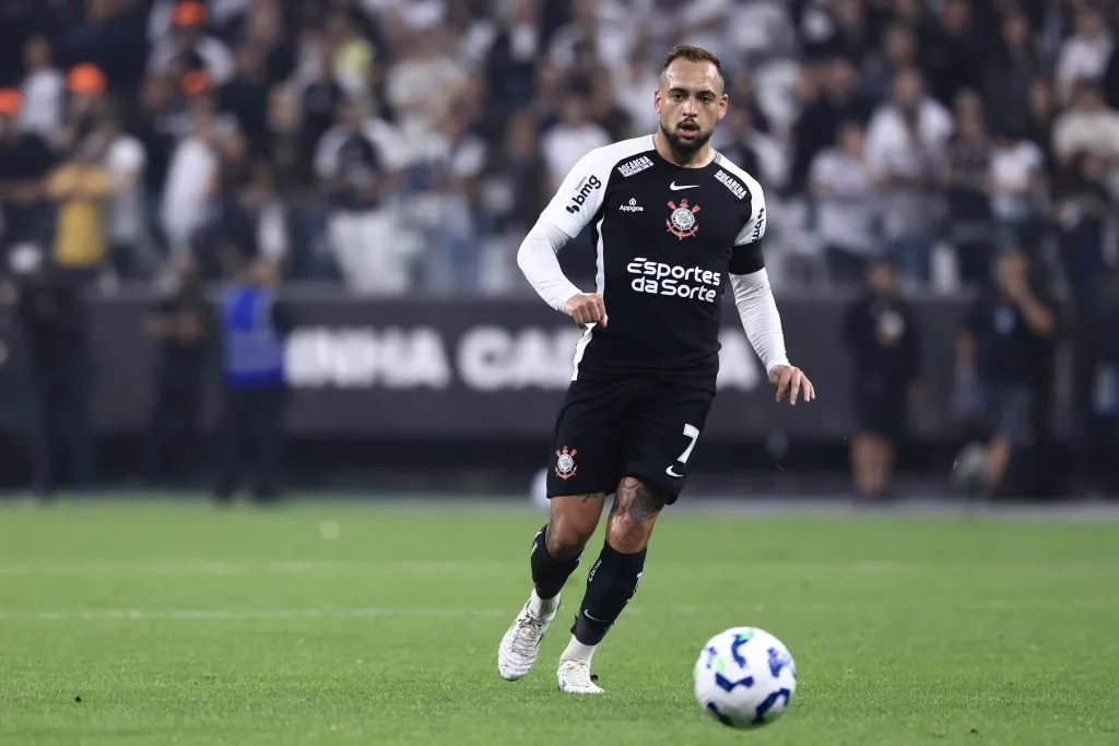 SP – SAO PAULO – 21/05/2025 – COPA DO BRASIL 2025, CORINTHIANS X NOVORIZONTINO – Maycon jogador do Corinthians durante partida contra o Novorizontino no estadio Arena Corinthians pelo campeonato Copa Do Brasil 2025. Foto: Marcello Zambrana/AGIF