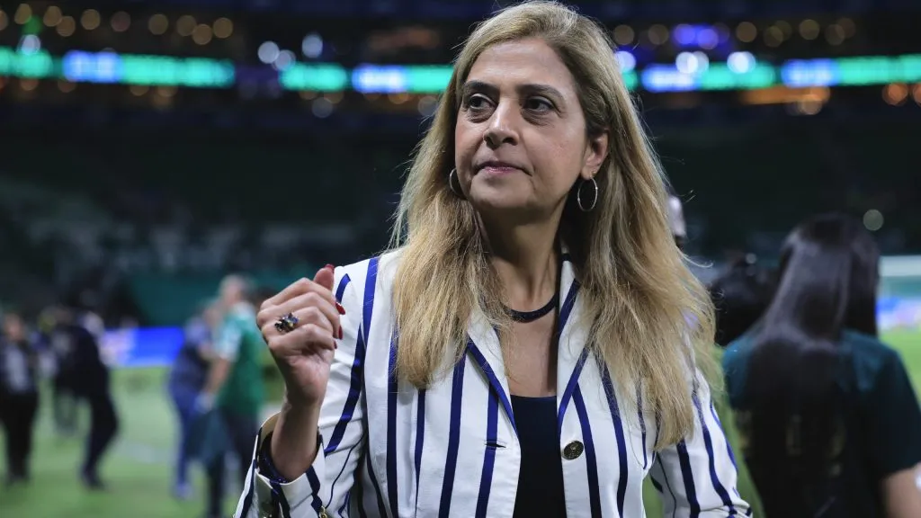 Leila Pereira quer resposta rápida de Abel no Palmeiras. Foto: Ettore Chiereguini/AGIF