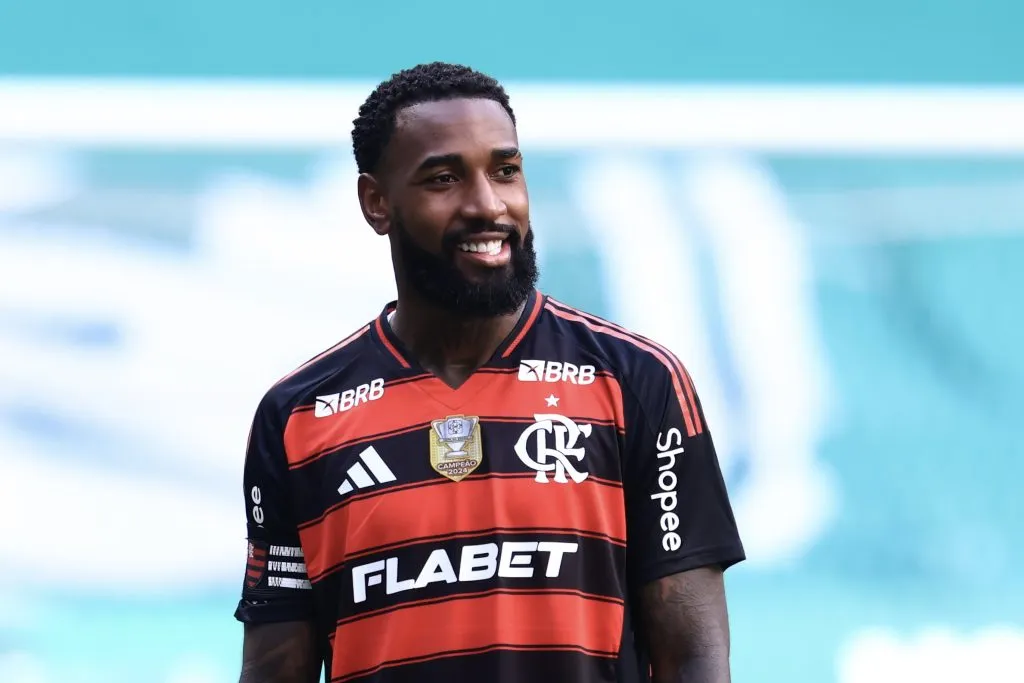 SP – SAO PAULO – 25/05/2025 – BRASILEIRO A 2025, PALMEIRAS X FLAMENGO – Gerson jogador do Flamengo durante partida contra o Palmeiras no estadio Arena Allianz Parque pelo campeonato Brasileiro A 2025. Foto: Marcello Zambrana/AGIF