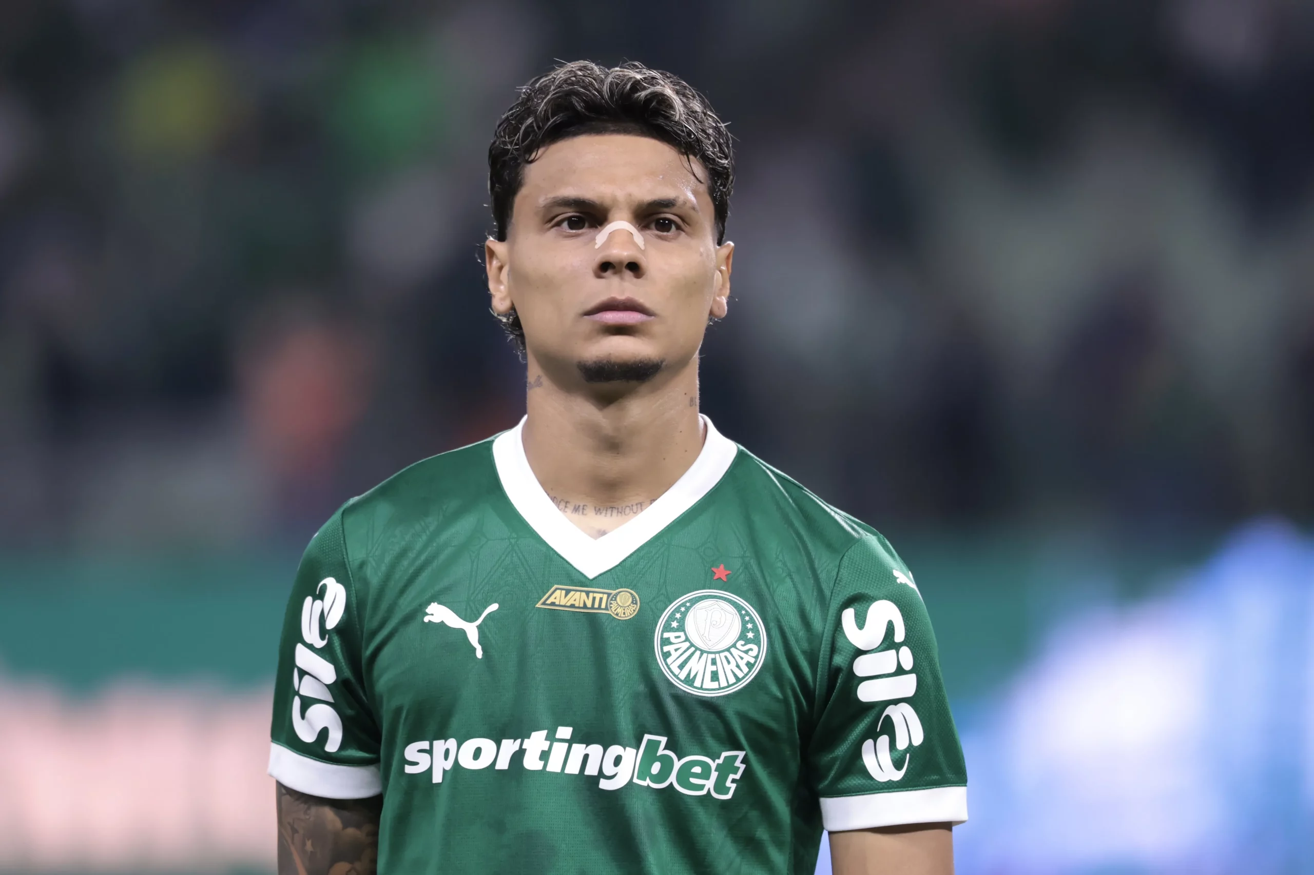 Richard Ríos em ação pelo Palmeiras. Foto: Marcello Zambrana/AGIF