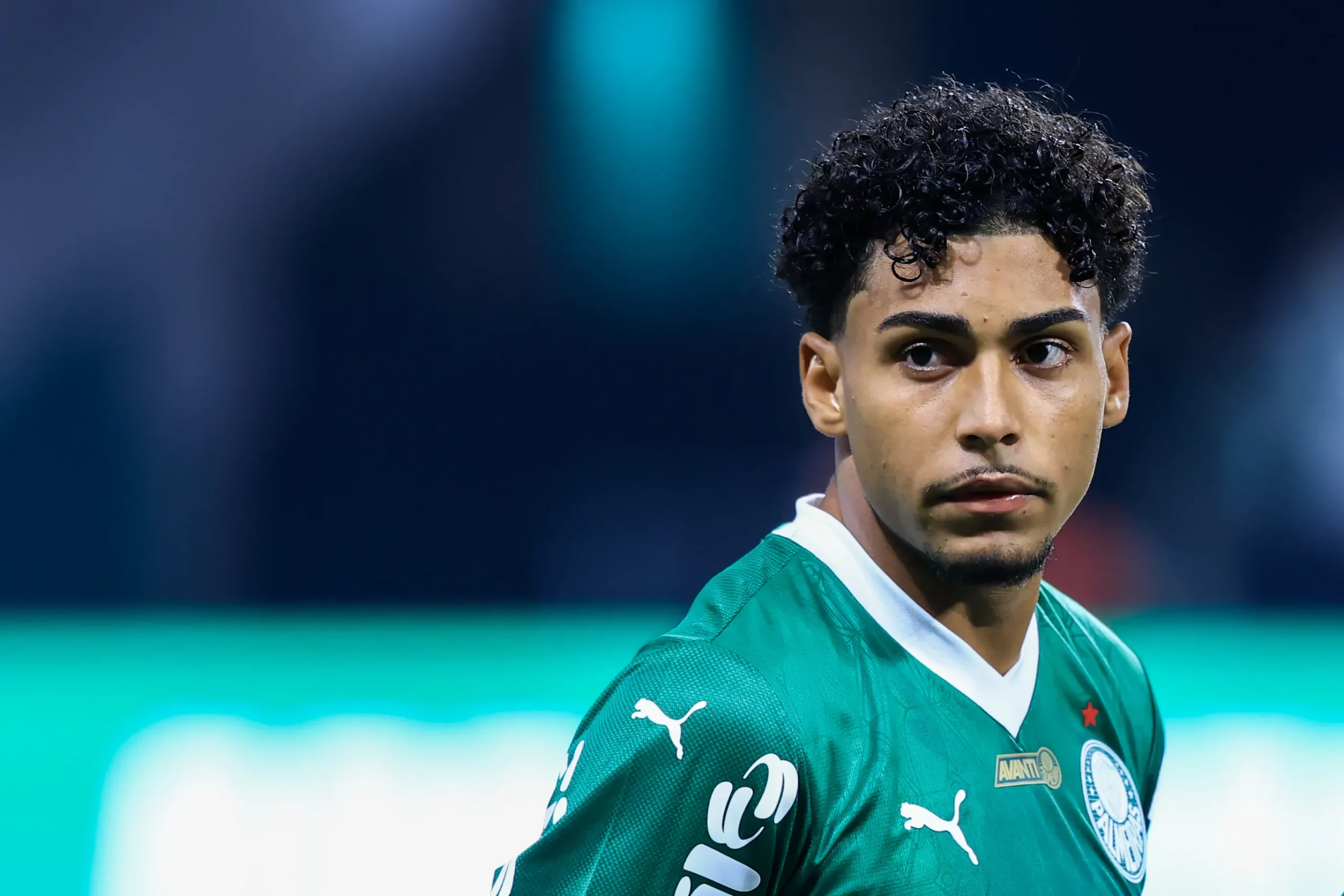 Luighi jogador do Palmeiras durante partida contra o Gremio no estadio Arena Allianz Parque pelo campeonato Brasileiro A 2025. Foto: Marcello Zambrana/AGIF