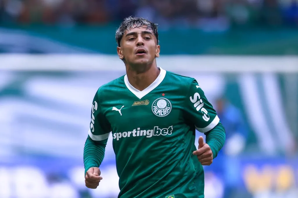 SP – SAO PAULO – 10/08/2025 – BRASILEIRO A 2025, PALMEIRAS X CEARA – Facundo Torres jogador do Palmeiras durante partida contra o Ceara no estadio Arena Allianz Parque pelo campeonato Brasileiro A 2025. Foto: Marcello Zambrana/AGIF
