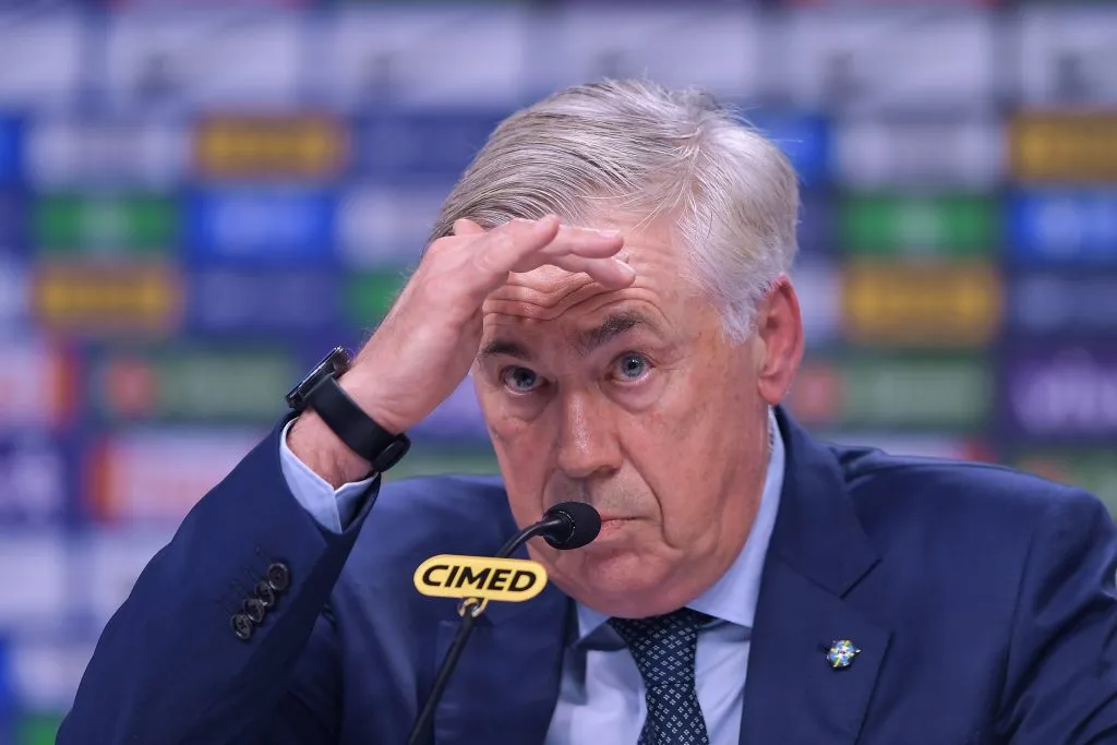 Ancelotti não convocou Neymar para jogos contra Chile e Bolívia. Foto: Thiago Ribeiro/AGIF