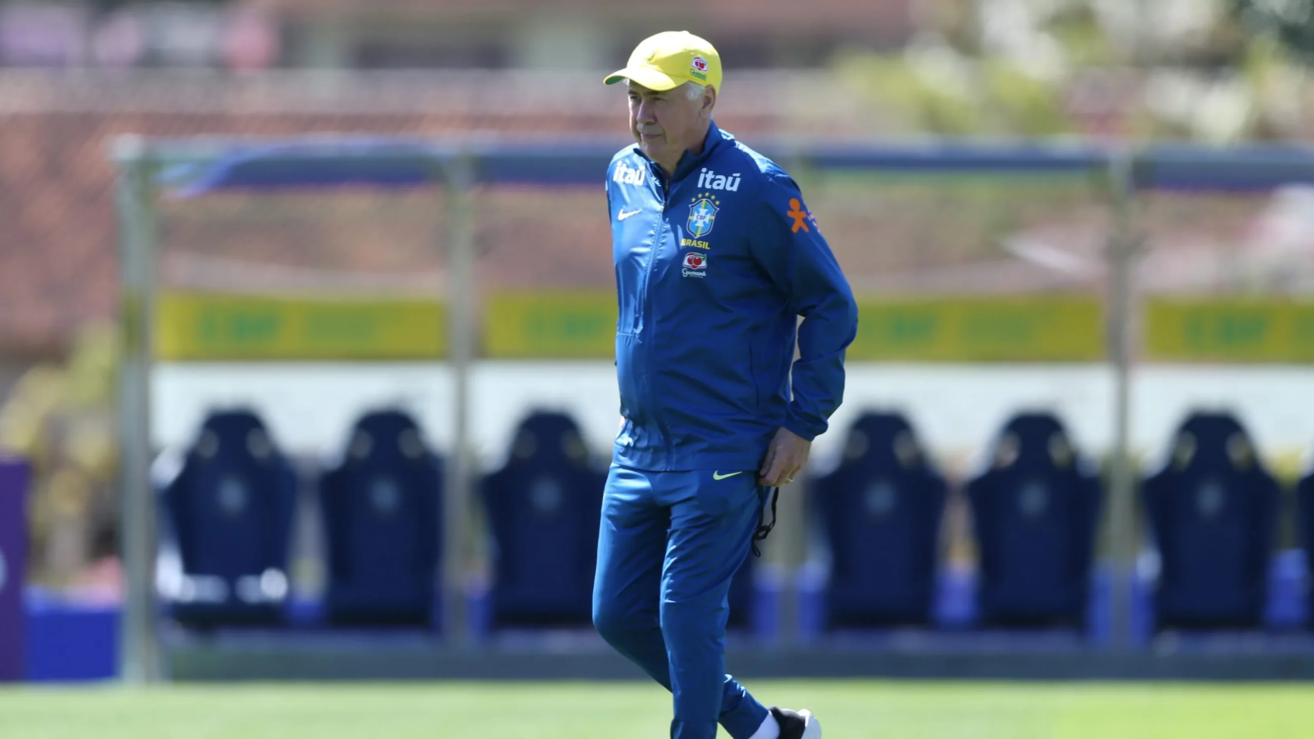 Carlo Ancelotti  durante treino da Seleção na Granja Comary em Teresopolis (RJ), Foto: Marlon Costa/AGIF