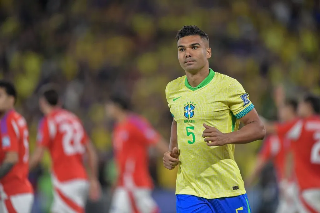 RJ – RIO DE JANEIRO – 04/09/2025 – ELIMINATORIAS COPA DO MUNDO 2026, BRASIL X CHILE – Casemiro jogador do Brasil durante partida contra o Chile no estadio Maracana pelo campeonato Eliminatorias Copa Do Mundo 2026. Foto: Thiago Ribeiro/AGIF