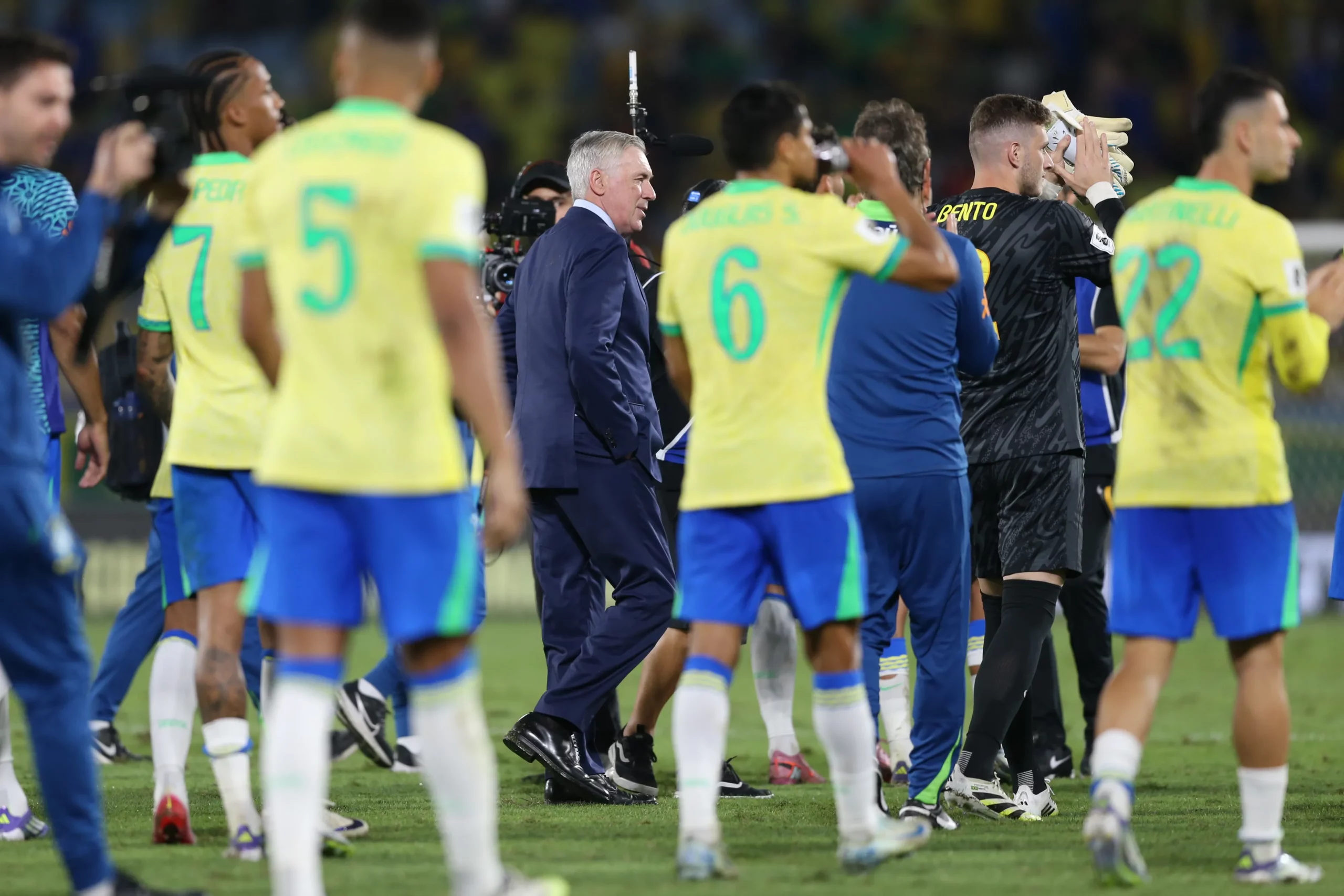 RJ – RIO DE JANEIRO – 04/09/2025 – ELIMINATORIAS COPA DO MUNDO 2026, BRASIL X CHILE – Carlo Ancelotti tecnico do Brasil durante a partida contra o Chile no Maracana no Rio de Janeiro (RJ), pelas Eliminatorias da Copa do Mundo 2026. Foto: Marlon Costa/AGIF